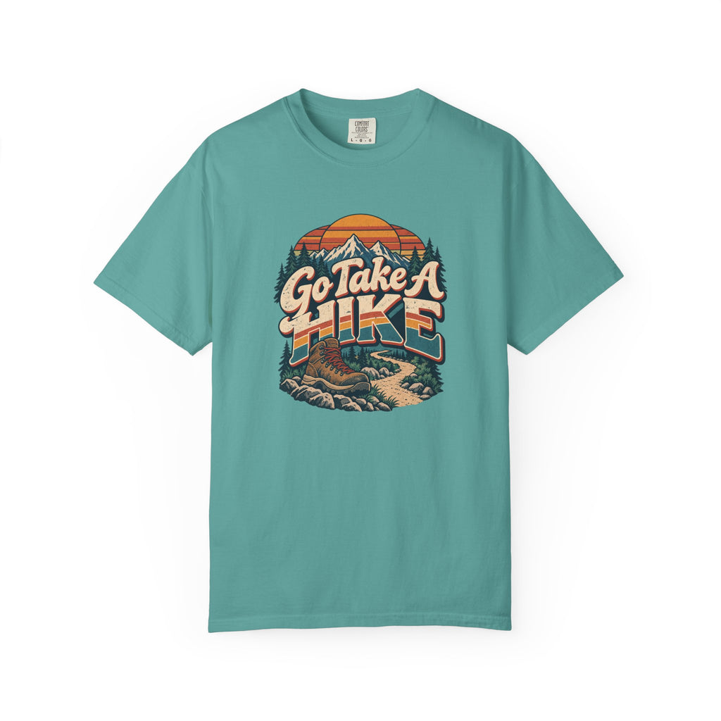 Go Take A Hike – Vintage 80s Hiking Graphic Tee | Comfort Colors® Outdoor Adventure Shirt