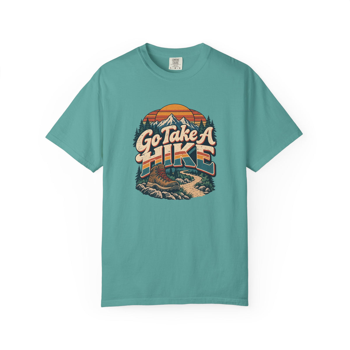 Go Take A Hike – Vintage 80s Hiking Graphic Tee | Comfort Colors® Outdoor Adventure Shirt