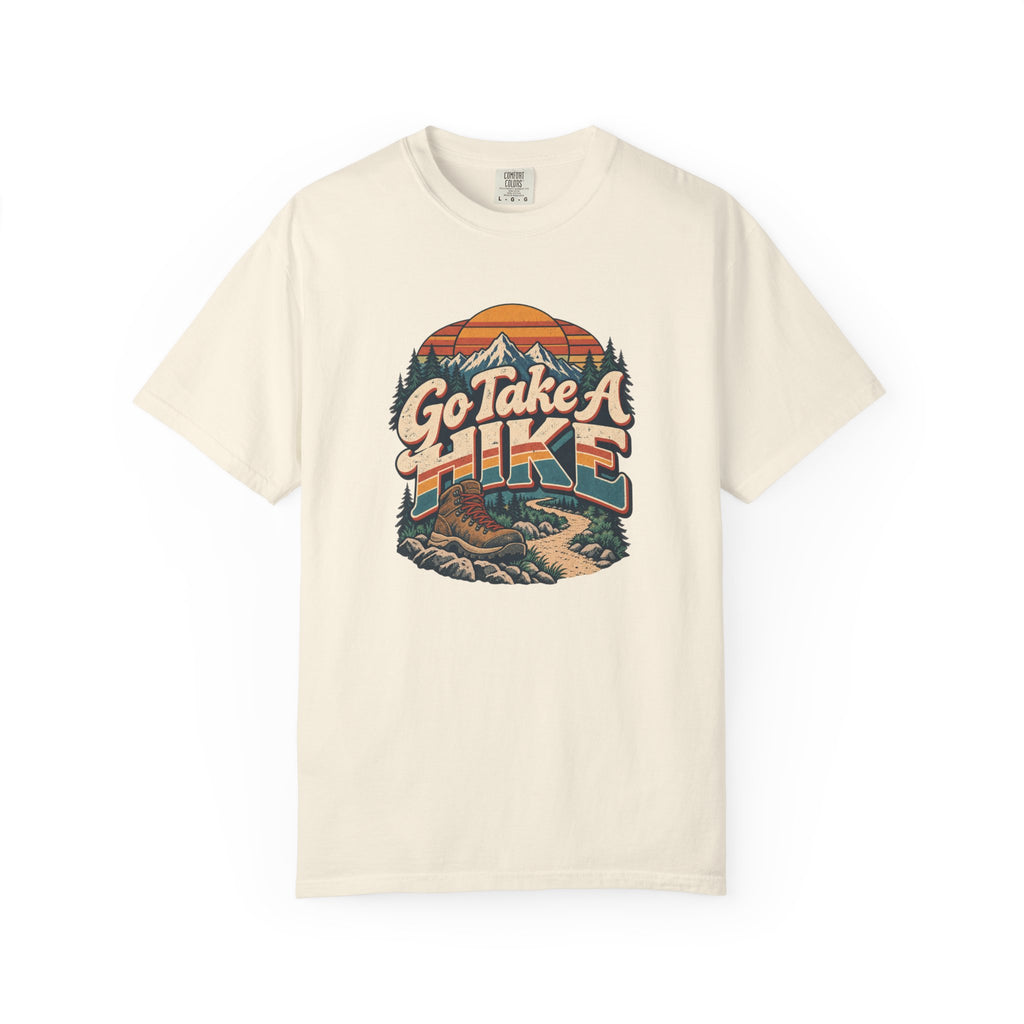 Go Take A Hike – Vintage 80s Hiking Graphic Tee | Comfort Colors® Outdoor Adventure Shirt