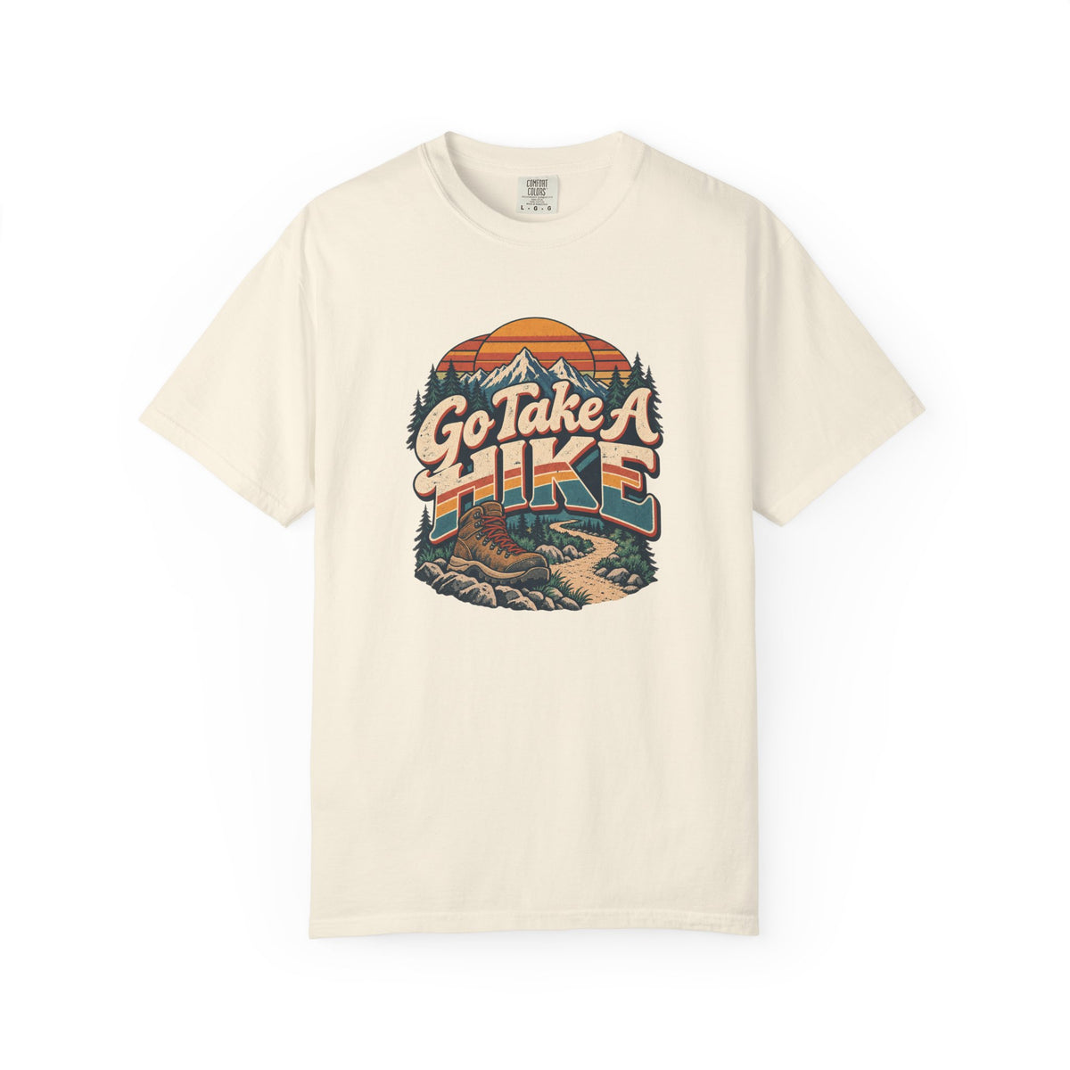 Go Take A Hike – Vintage 80s Hiking Graphic Tee | Comfort Colors® Outdoor Adventure Shirt