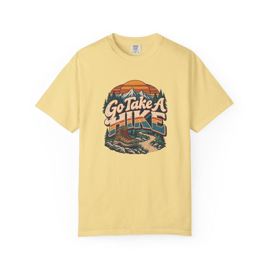 Go Take A Hike – Vintage 80s Hiking Graphic Tee | Comfort Colors® Outdoor Adventure Shirt