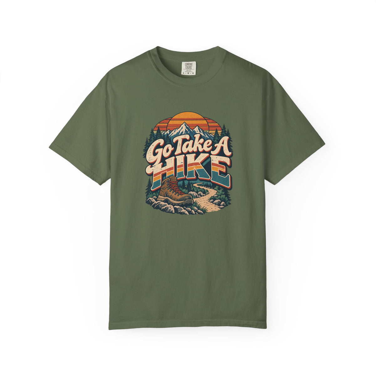 Go Take A Hike – Vintage 80s Hiking Graphic Tee | Comfort Colors® Outdoor Adventure Shirt