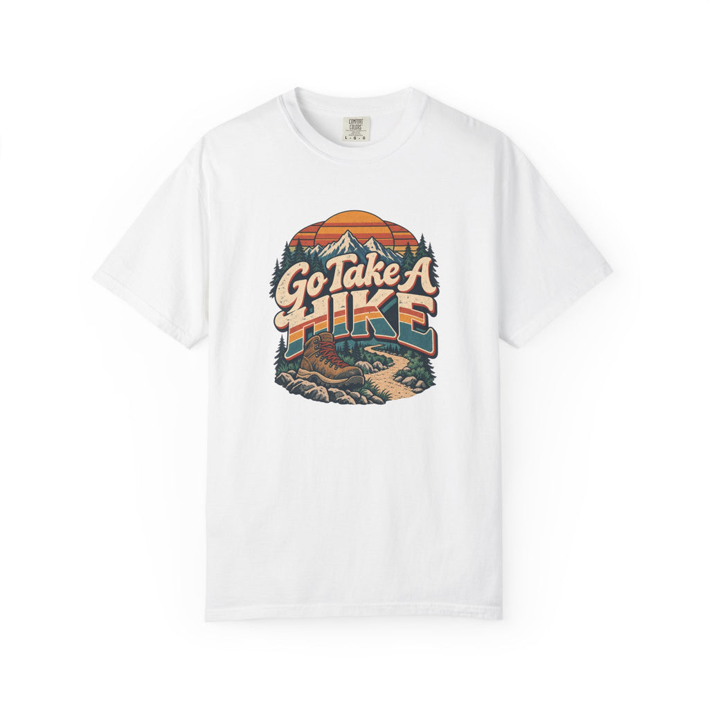 Go Take A Hike – Vintage 80s Hiking Graphic Tee | Comfort Colors® Outdoor Adventure Shirt