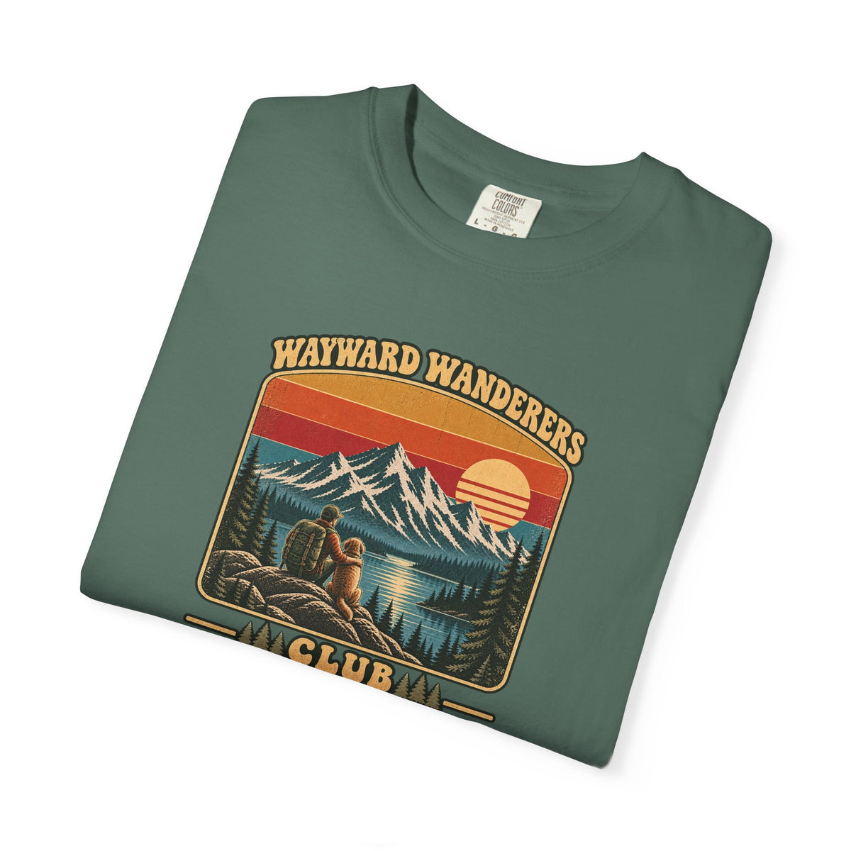 Wayward Wanderers Club T-Shirt — Vintage Outdoor Hiking Graphic Tee
