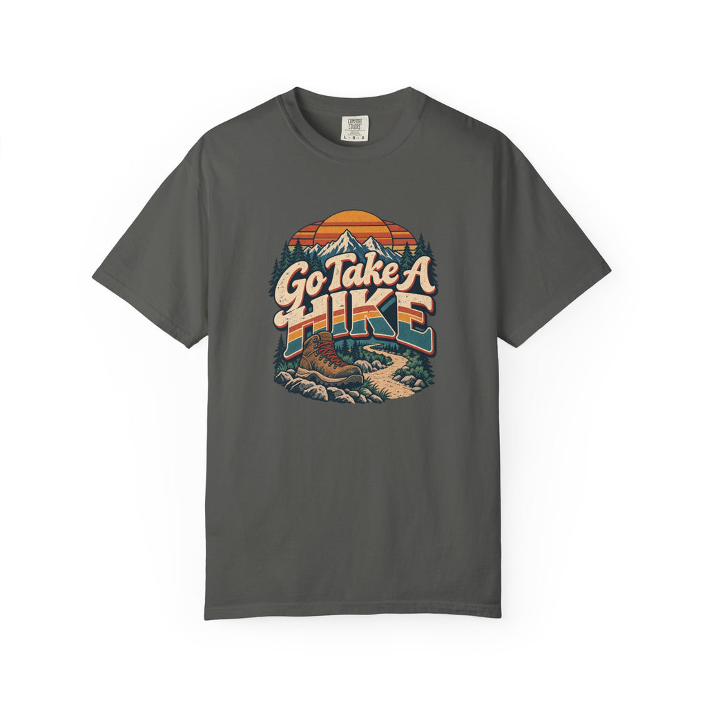 Go Take A Hike – Vintage 80s Hiking Graphic Tee | Comfort Colors® Outdoor Adventure Shirt