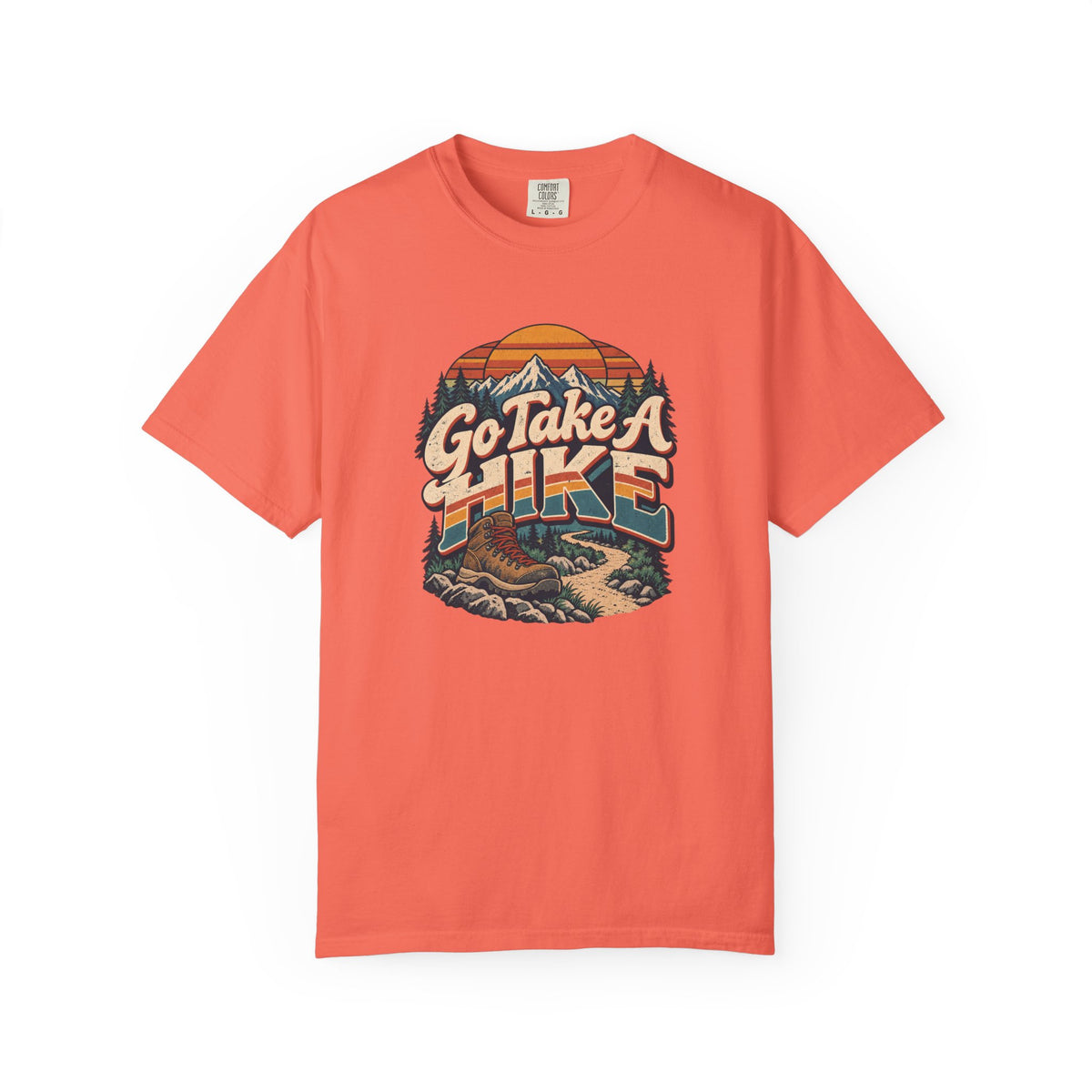 Go Take A Hike – Vintage 80s Hiking Graphic Tee | Comfort Colors® Outdoor Adventure Shirt