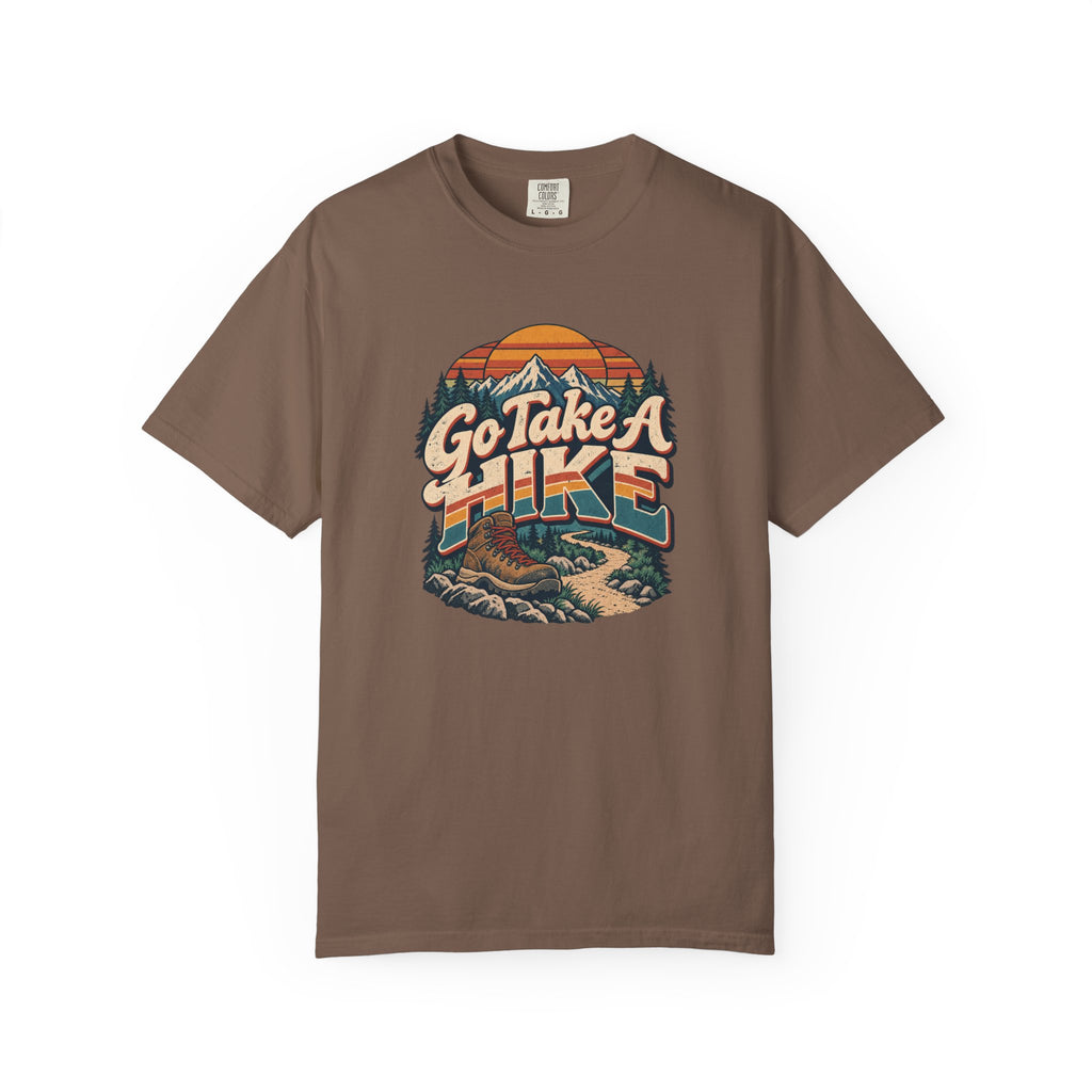 Go Take A Hike – Vintage 80s Hiking Graphic Tee | Comfort Colors® Outdoor Adventure Shirt