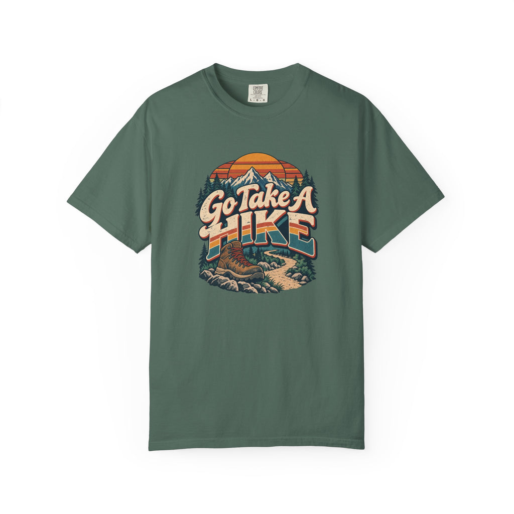 Go Take A Hike – Vintage 80s Hiking Graphic Tee | Comfort Colors® Outdoor Adventure Shirt
