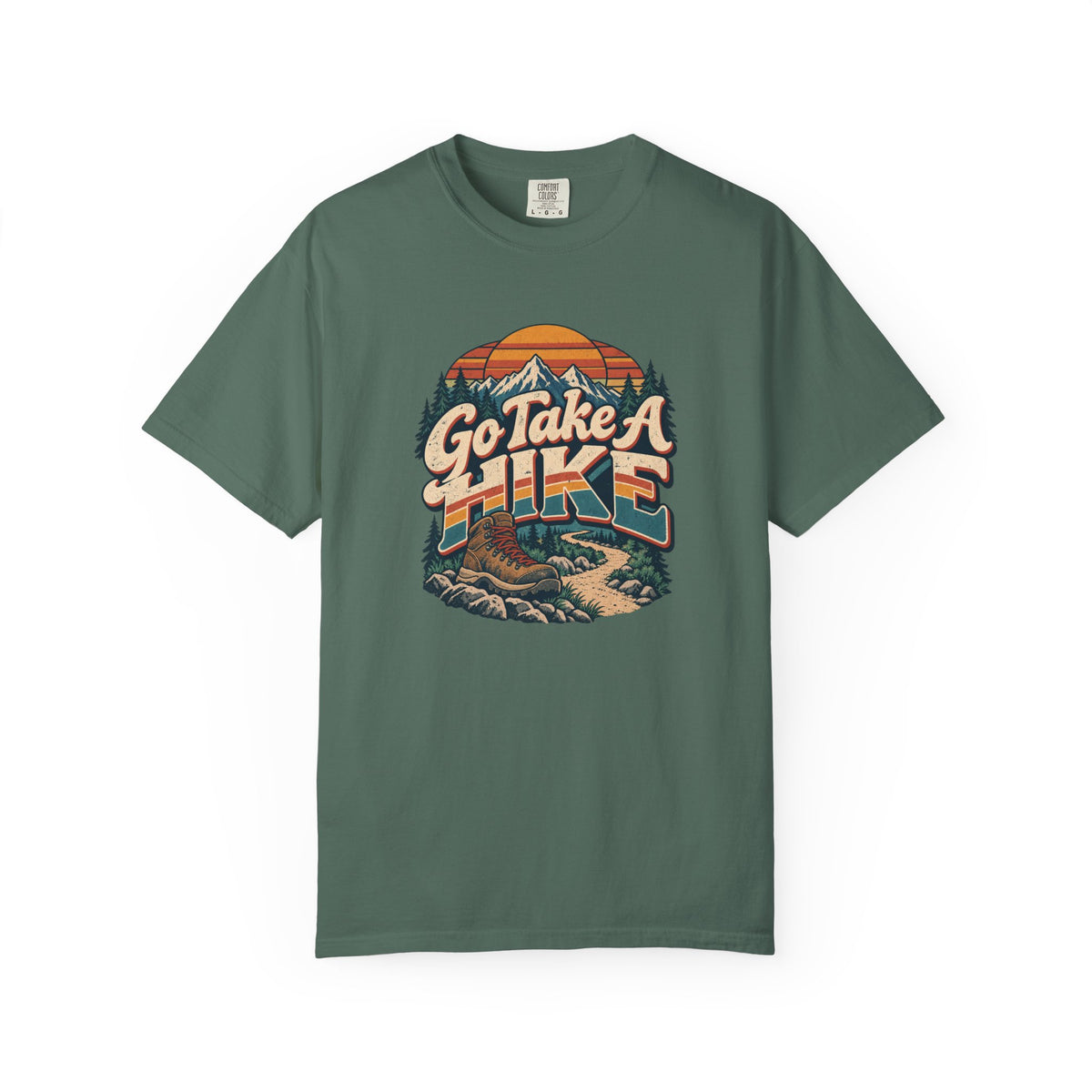 Go Take A Hike – Vintage 80s Hiking Graphic Tee | Comfort Colors® Outdoor Adventure Shirt