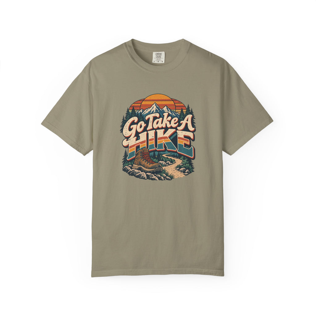 Go Take A Hike – Vintage 80s Hiking Graphic Tee | Comfort Colors® Outdoor Adventure Shirt