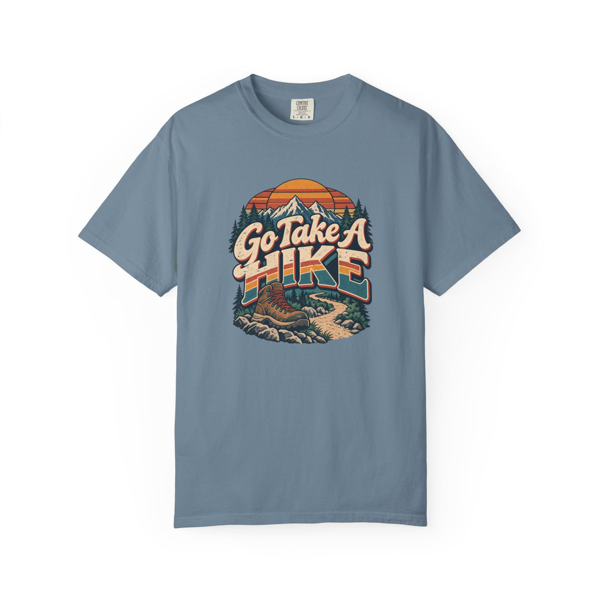 Go Take A Hike – Vintage 80s Hiking Graphic Tee | Comfort Colors® Outdoor Adventure Shirt