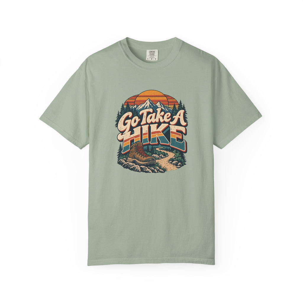 Go Take A Hike – Vintage 80s Hiking Graphic Tee | Comfort Colors® Outdoor Adventure Shirt