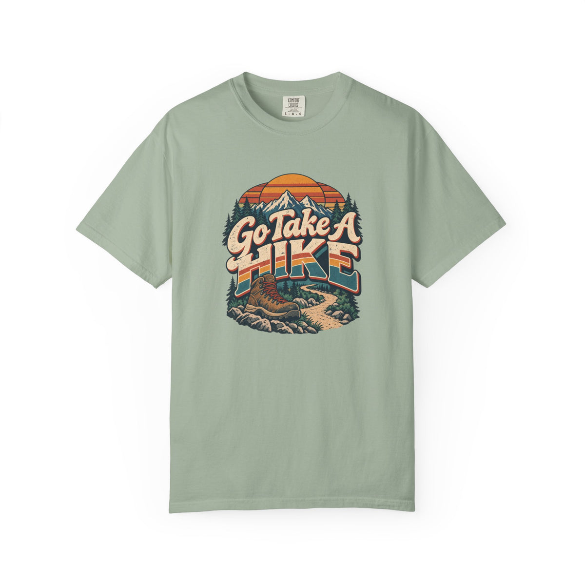 Go Take A Hike – Vintage 80s Hiking Graphic Tee | Comfort Colors® Outdoor Adventure Shirt