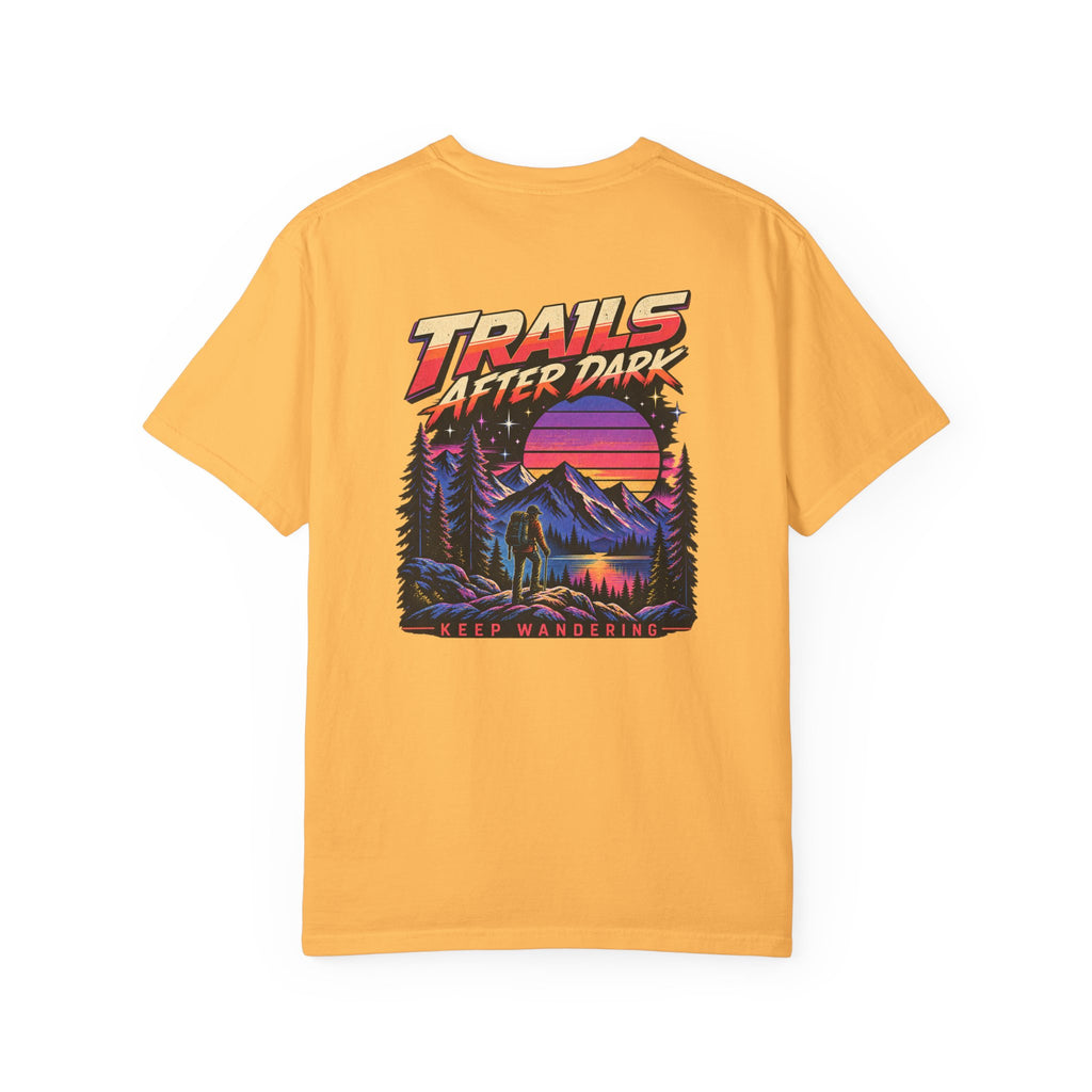 Trails After Dark 80s Hiking Graphic Tee | Comfort Colors 1717
