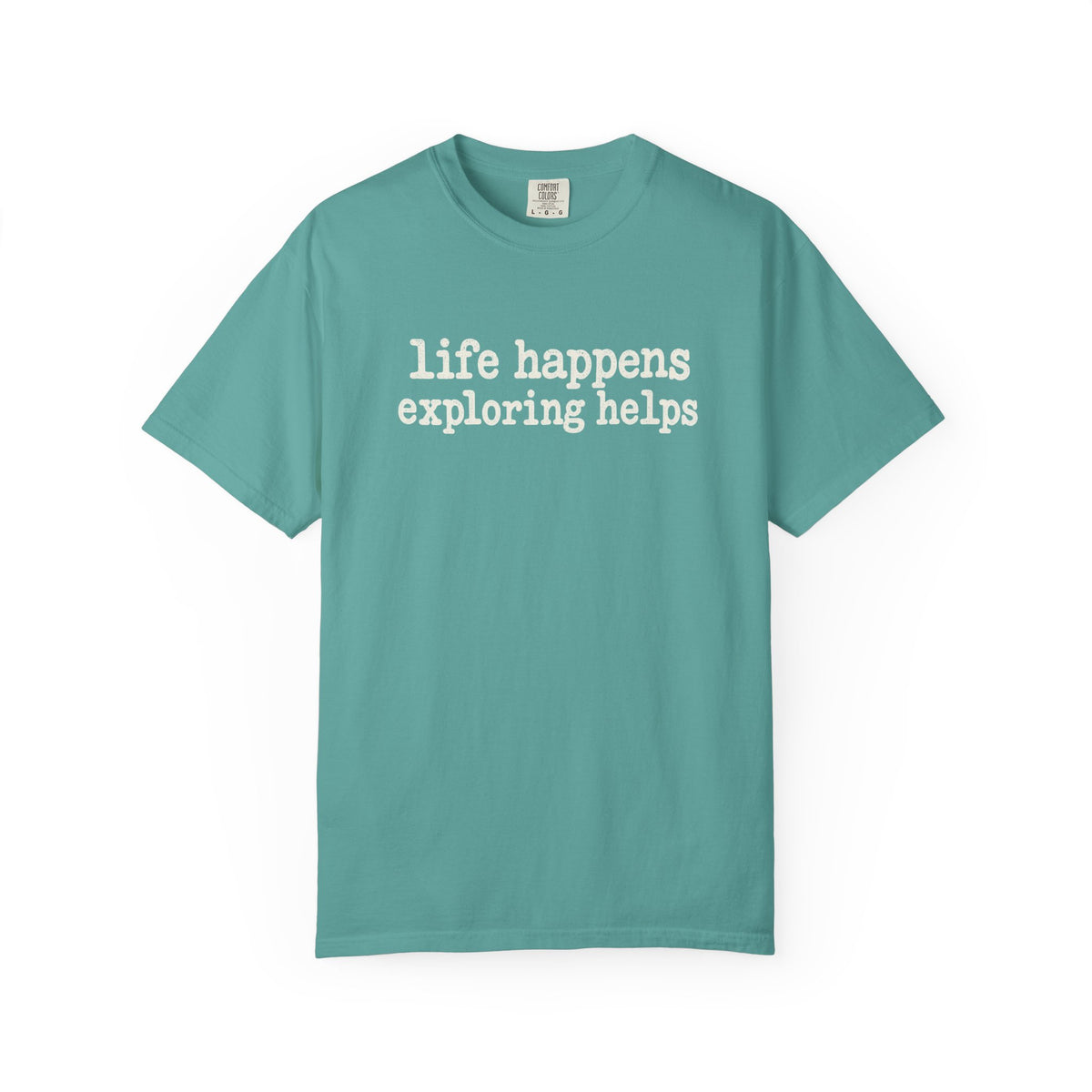 Life Happens Exploring Helps Vintage Comfort Colors T-Shirt