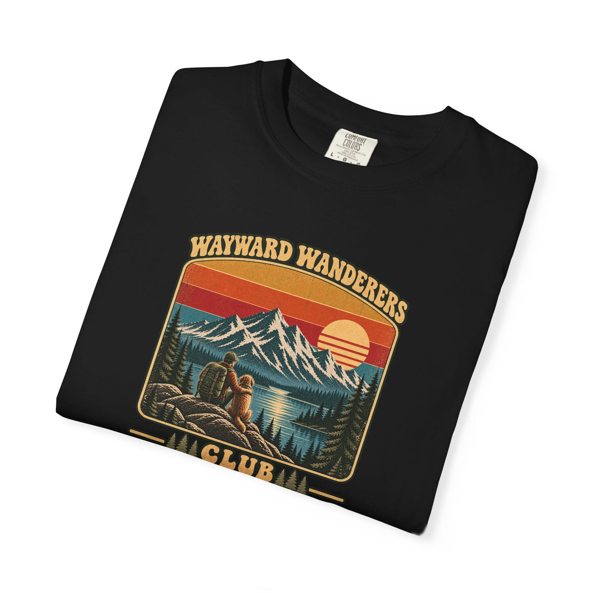 Wayward Wanderers Club T-Shirt — Vintage Outdoor Hiking Graphic Tee