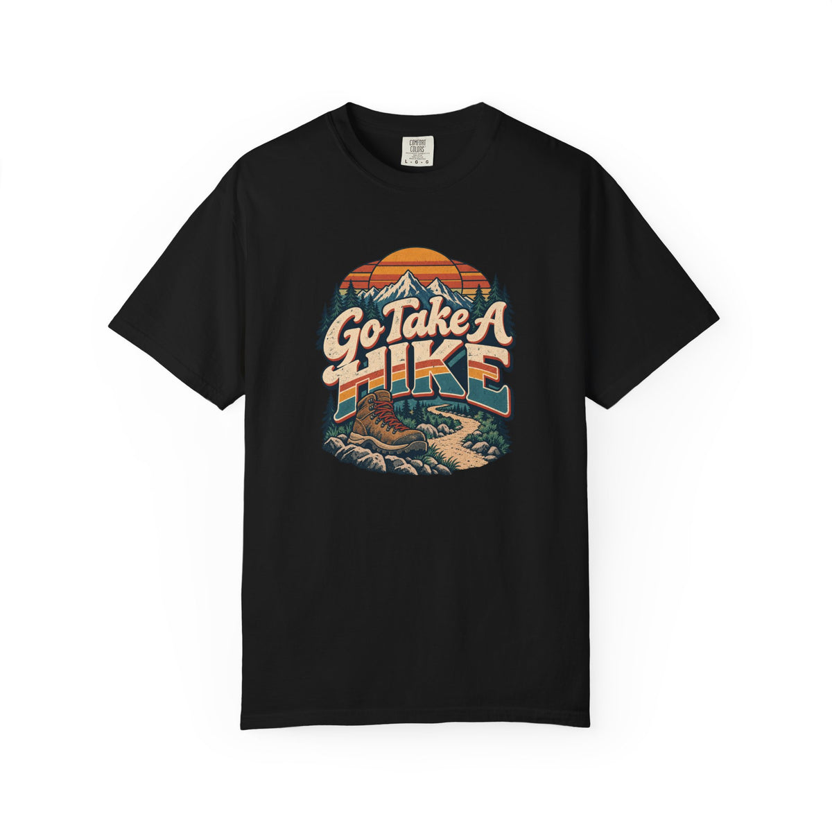 Go Take A Hike – Vintage 80s Hiking Graphic Tee | Comfort Colors® Outdoor Adventure Shirt