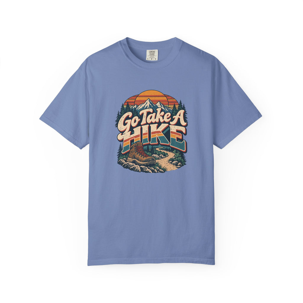 Go Take A Hike – Vintage 80s Hiking Graphic Tee | Comfort Colors® Outdoor Adventure Shirt