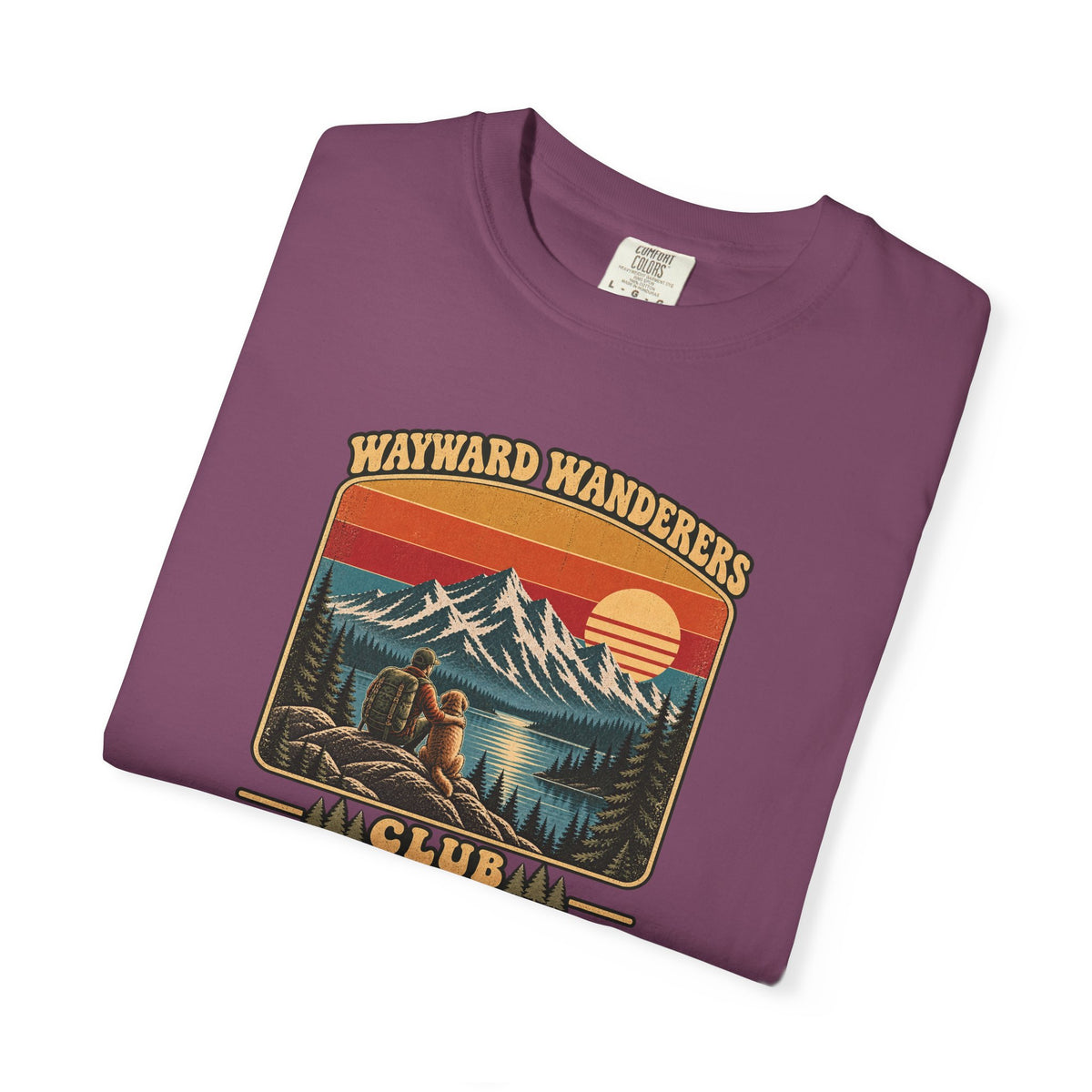 Wayward Wanderers Club T-Shirt — Vintage Outdoor Hiking Graphic Tee