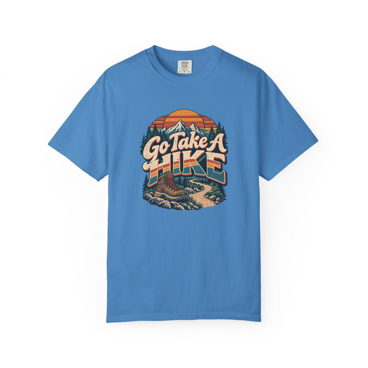 Go Take A Hike – Vintage 80s Hiking Graphic Tee | Comfort Colors® Outdoor Adventure Shirt