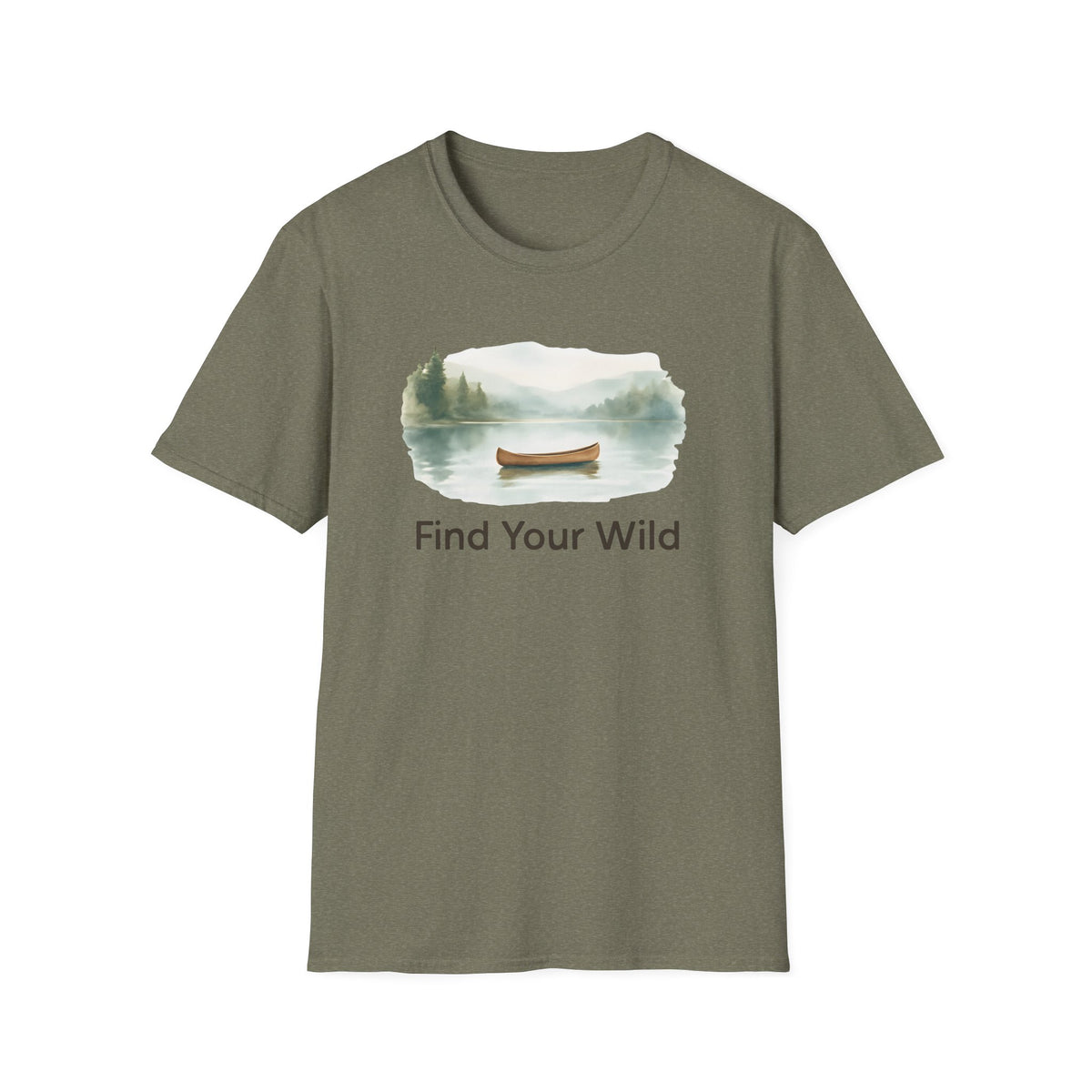 Canoe on Calm Lake T-Shirt