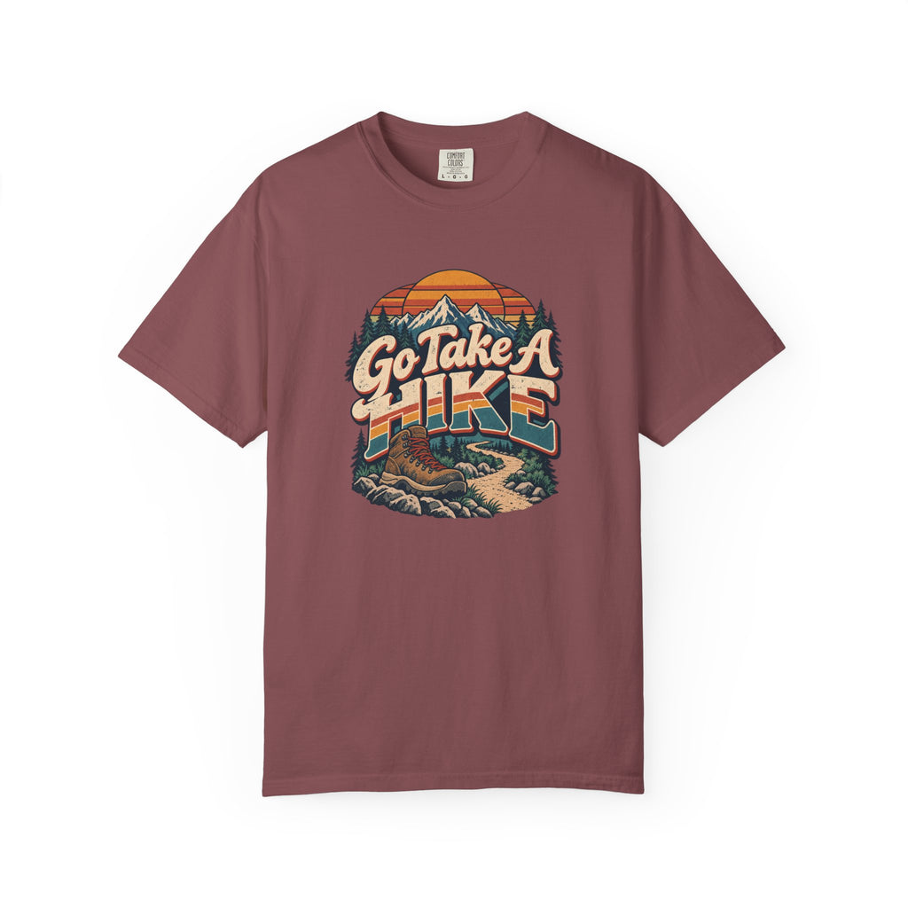 Go Take A Hike – Vintage 80s Hiking Graphic Tee | Comfort Colors® Outdoor Adventure Shirt