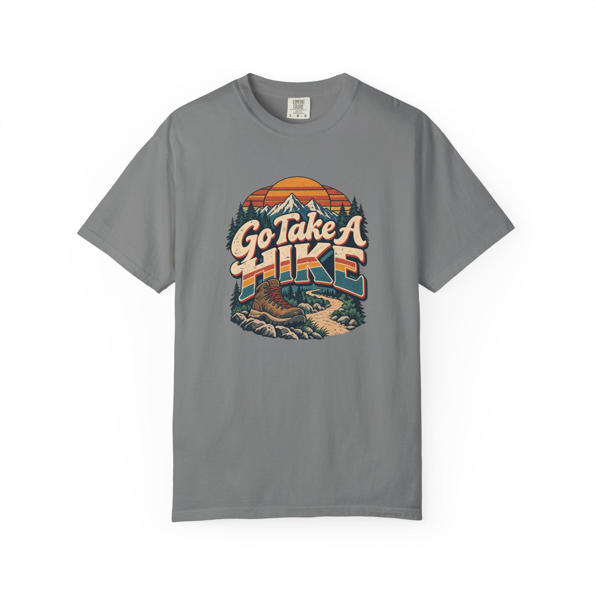 Go Take A Hike – Vintage 80s Hiking Graphic Tee | Comfort Colors® Outdoor Adventure Shirt