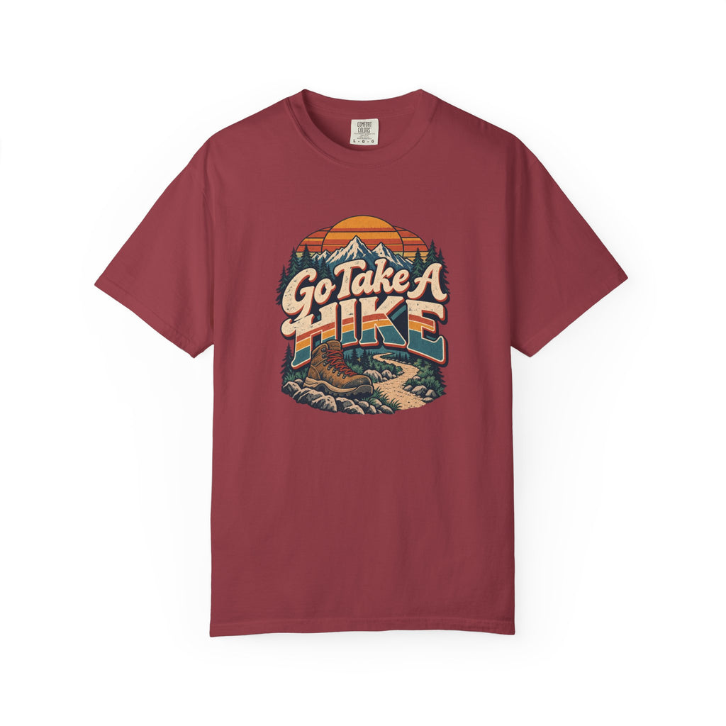 Go Take A Hike – Vintage 80s Hiking Graphic Tee | Comfort Colors® Outdoor Adventure Shirt
