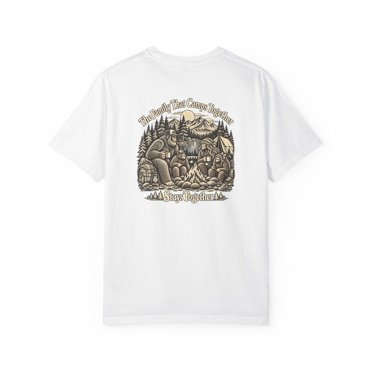 The Family That Camps Together Stays Together | Sasquatch Family Camping Tee | Comfort Colors 1717