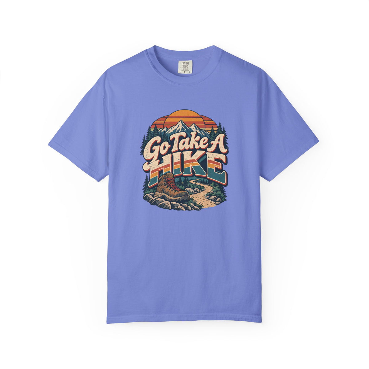Go Take A Hike – Vintage 80s Hiking Graphic Tee | Comfort Colors® Outdoor Adventure Shirt