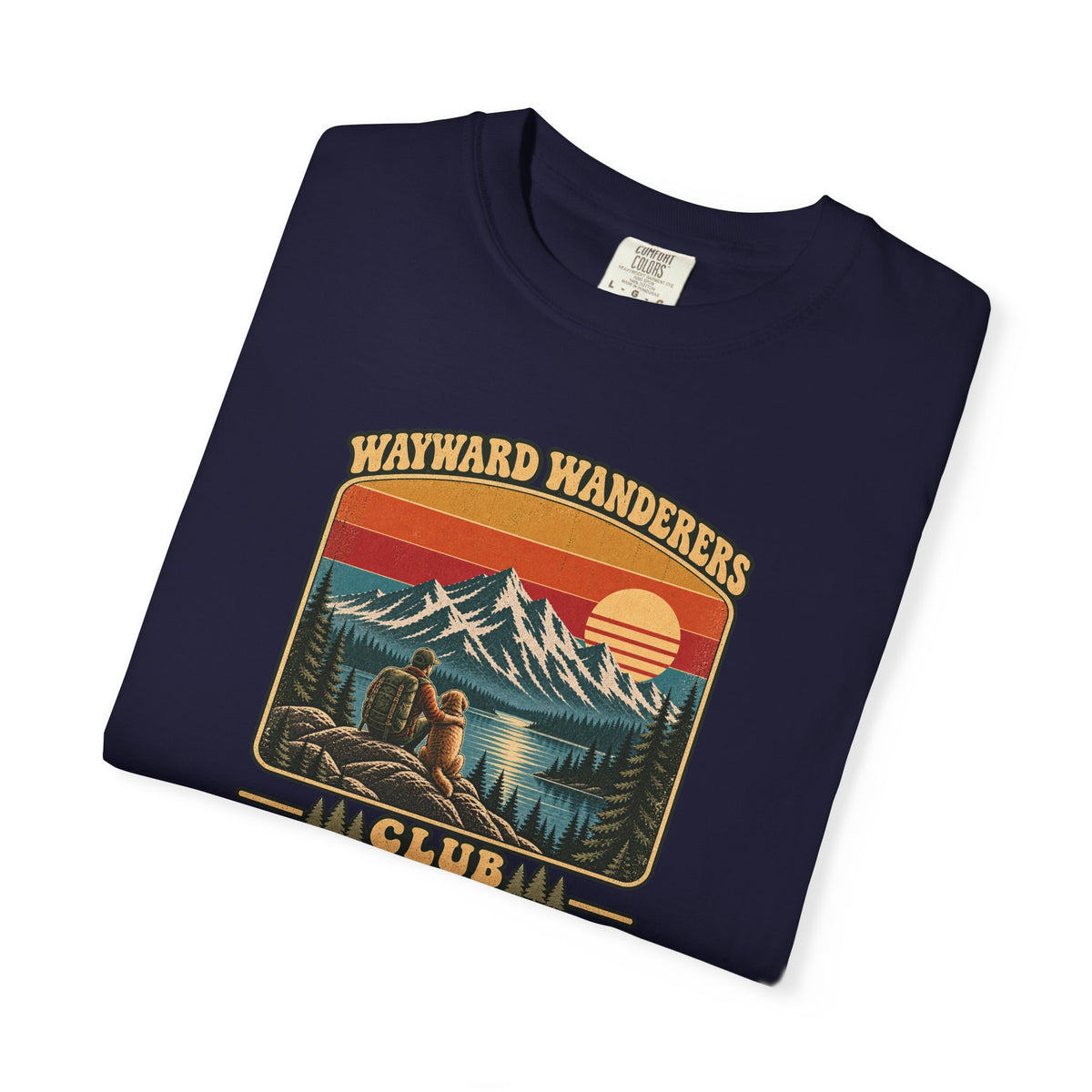 Wayward Wanderers Club T-Shirt — Vintage Outdoor Hiking Graphic Tee