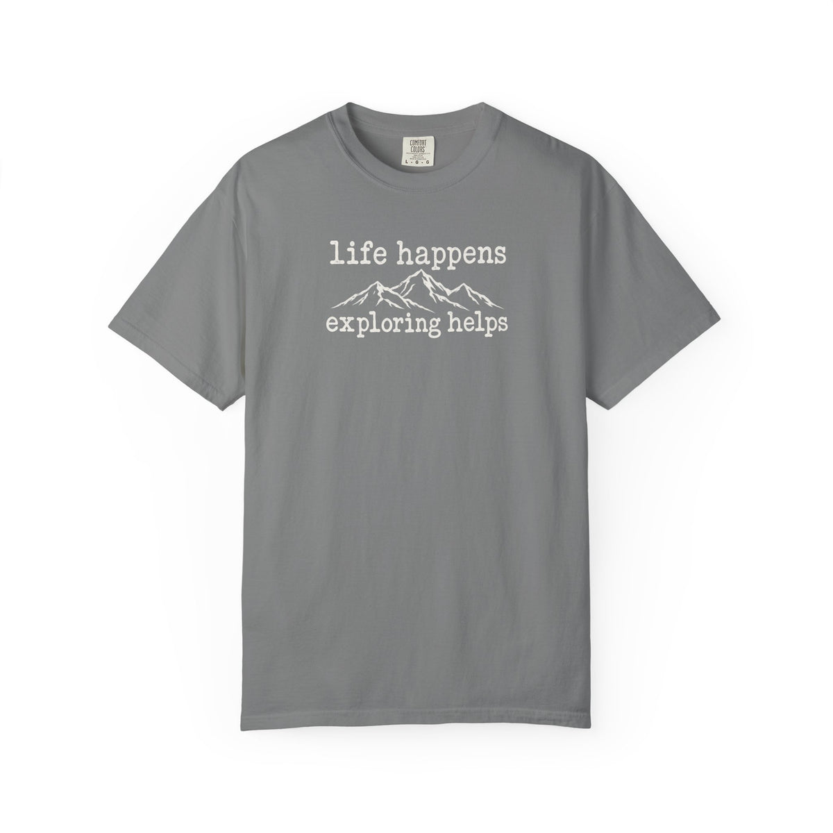 Life Happens Exploring Helps Vintage Comfort Colors T-Shirt