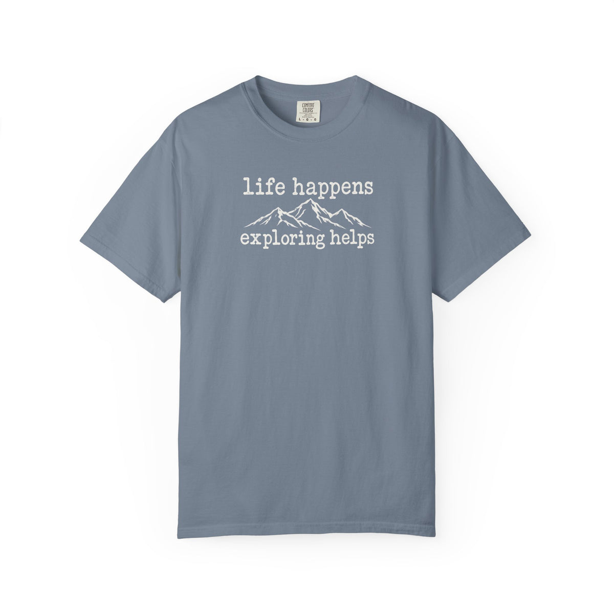 Life Happens Exploring Helps Vintage Comfort Colors T-Shirt