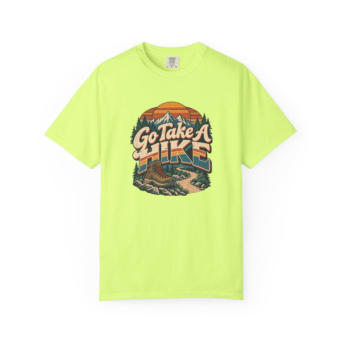 Go Take A Hike – Vintage 80s Hiking Graphic Tee | Comfort Colors® Outdoor Adventure Shirt