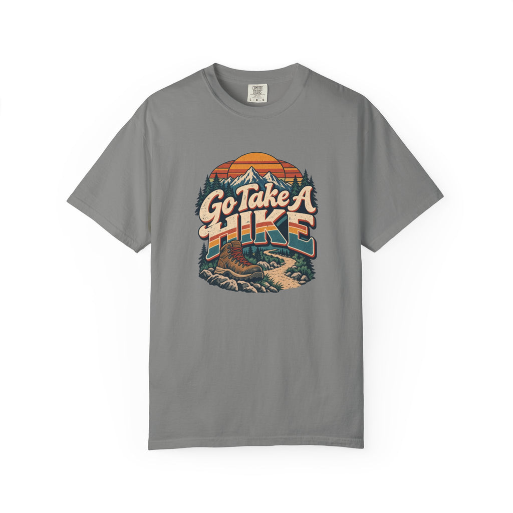 Go Take A Hike – Vintage 80s Hiking Graphic Tee | Comfort Colors® Outdoor Adventure Shirt