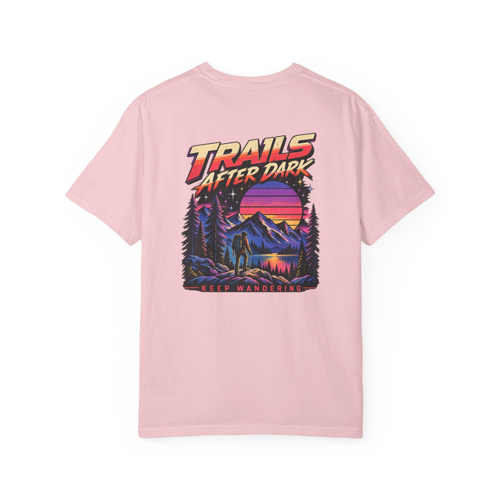 Trails After Dark 80s Hiking Graphic Tee | Comfort Colors 1717