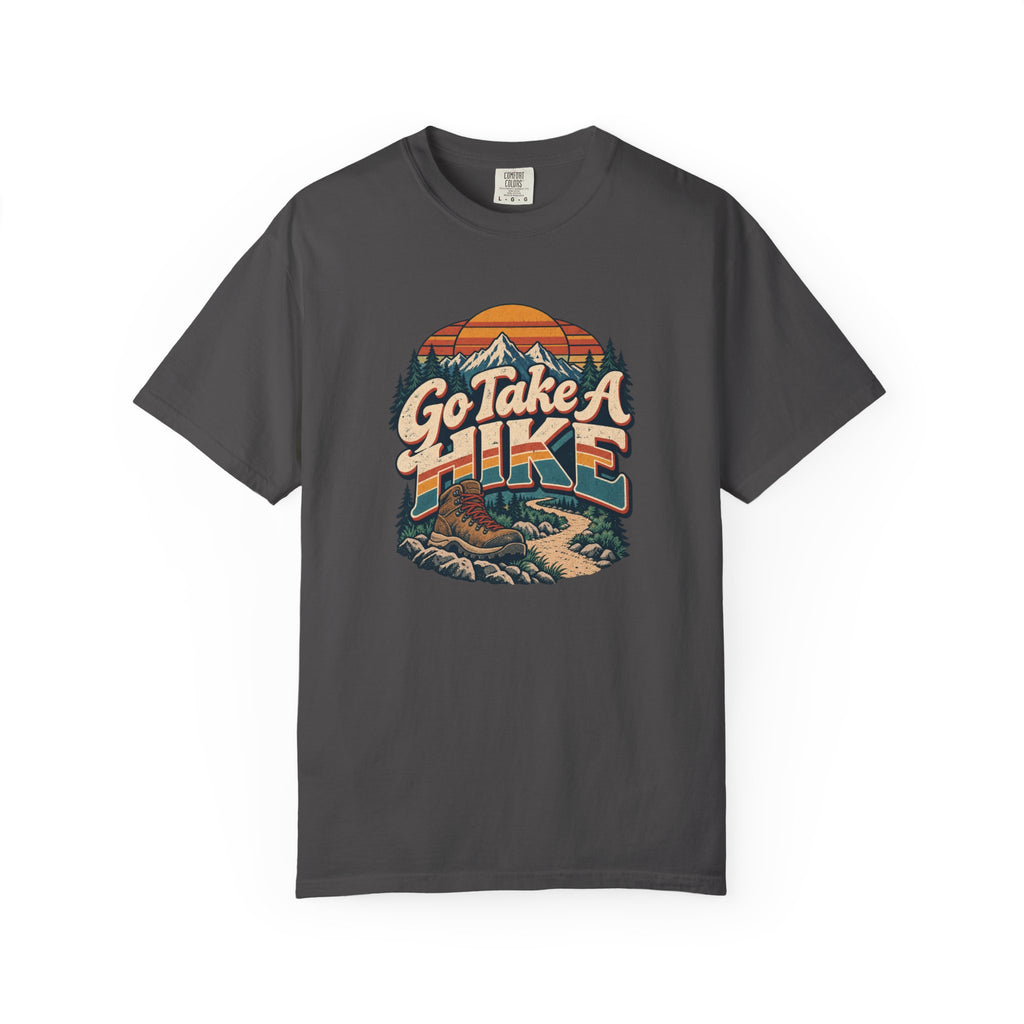 Go Take A Hike – Vintage 80s Hiking Graphic Tee | Comfort Colors® Outdoor Adventure Shirt