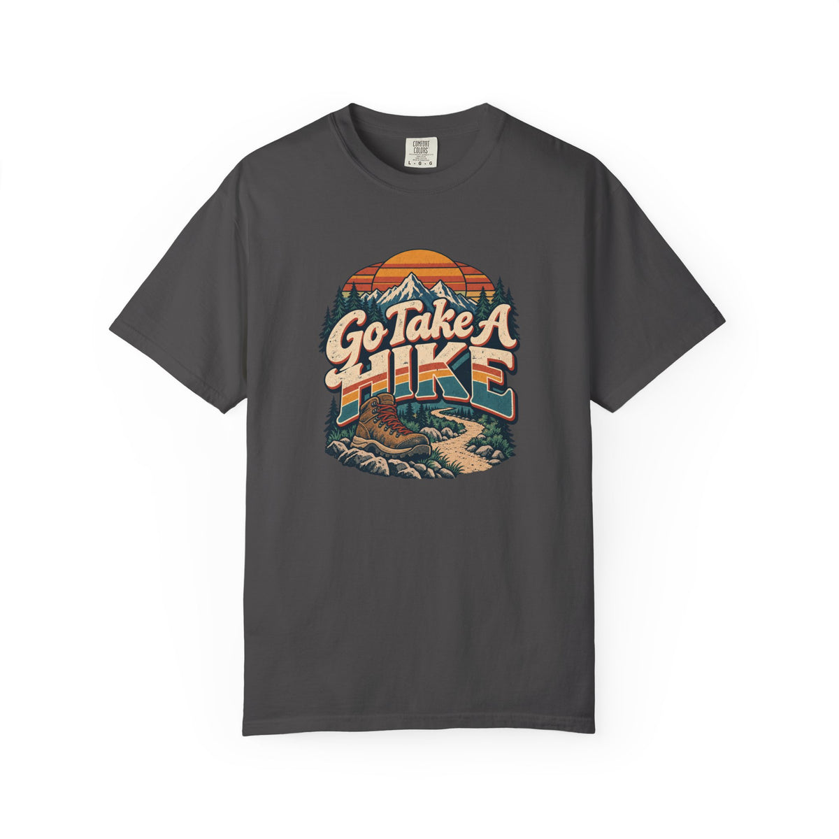 Go Take A Hike – Vintage 80s Hiking Graphic Tee | Comfort Colors® Outdoor Adventure Shirt