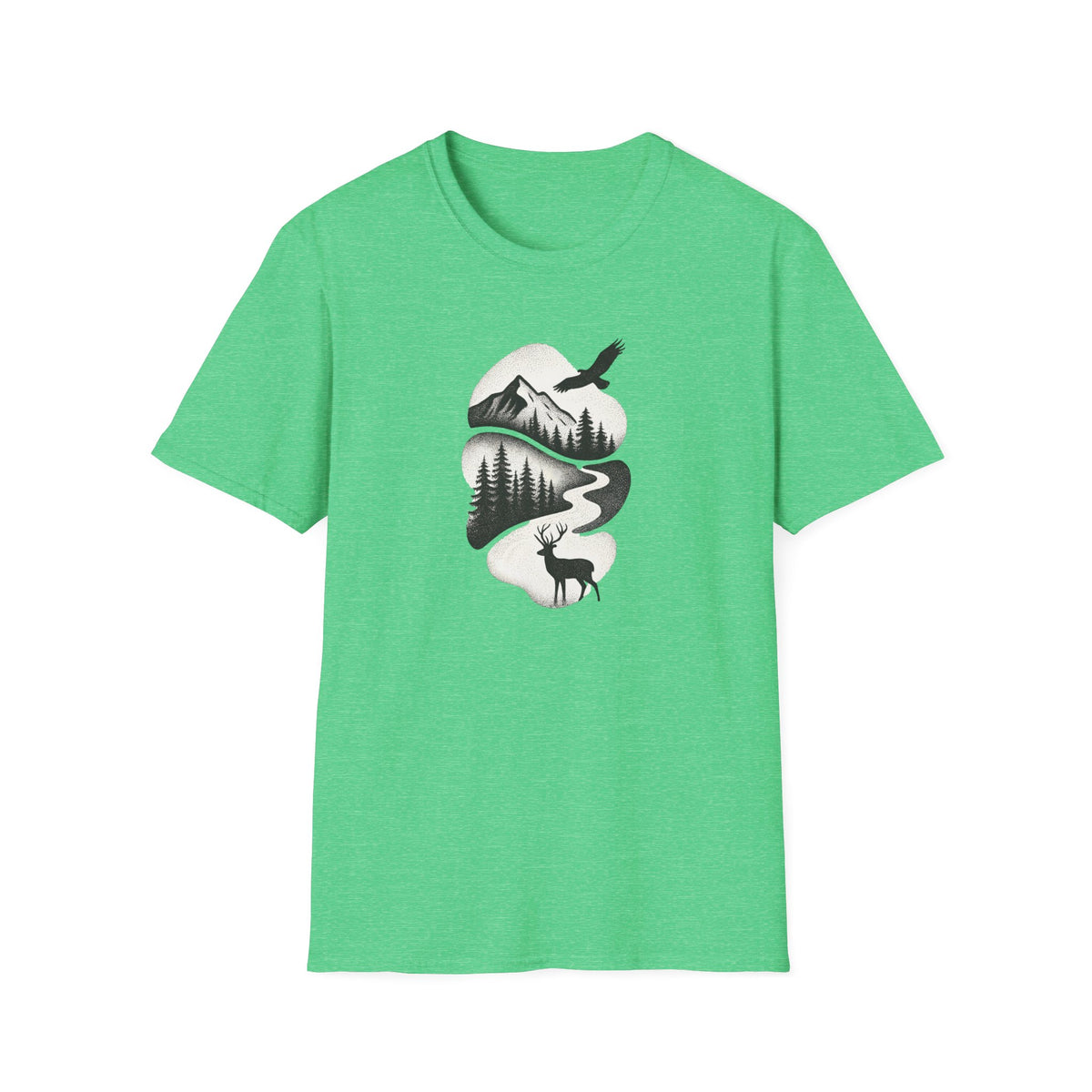Deer in Mountain Landscape T-Shirt