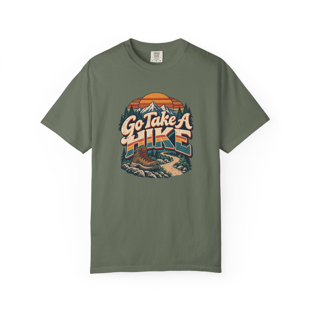Go Take A Hike – Vintage 80s Hiking Graphic Tee | Comfort Colors® Outdoor Adventure Shirt