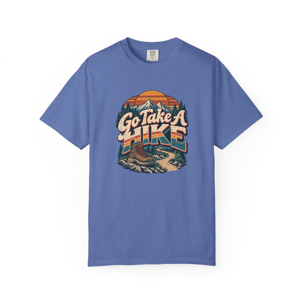 Go Take A Hike – Vintage 80s Hiking Graphic Tee | Comfort Colors® Outdoor Adventure Shirt