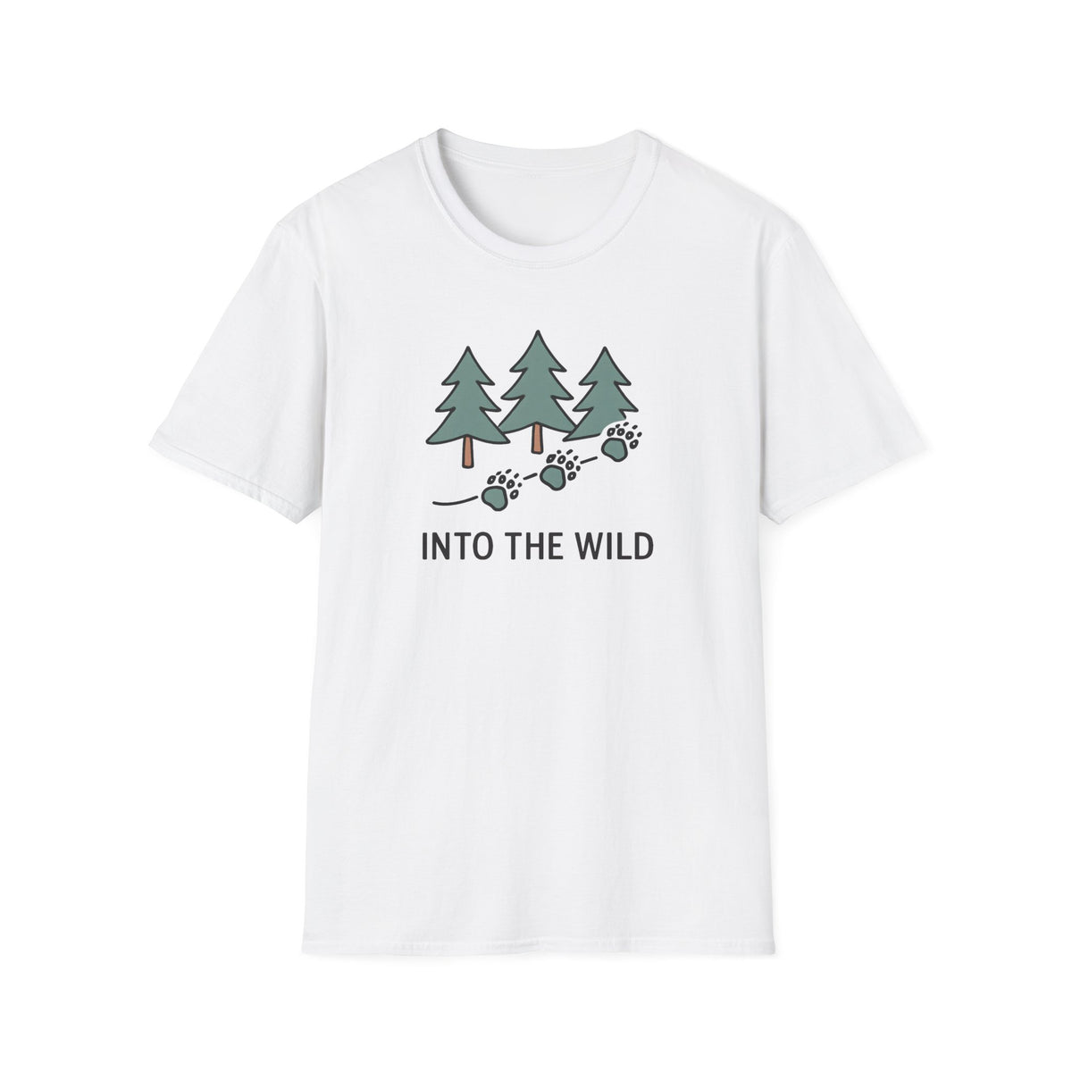 Pine Forest Footprints T-Shirt