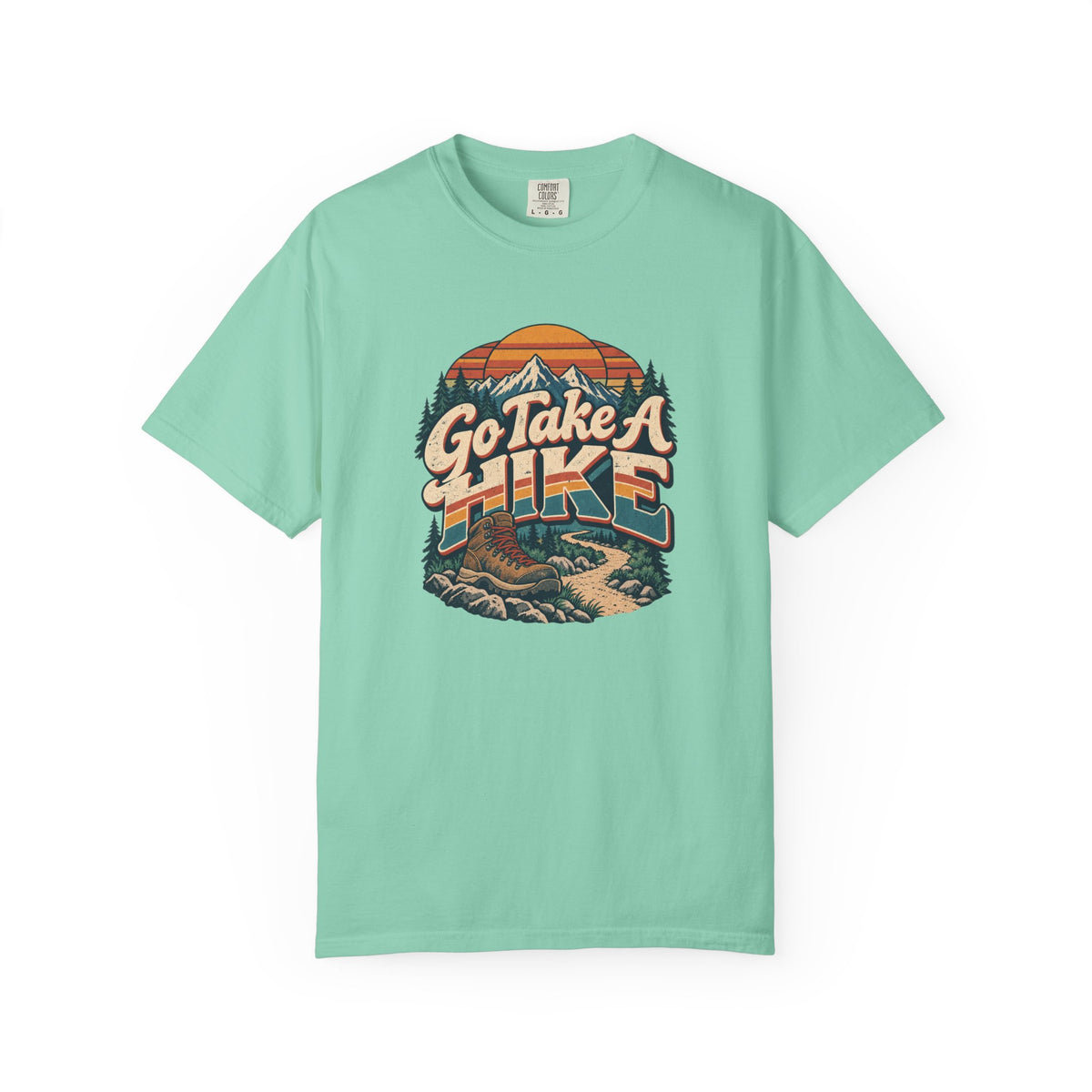 Go Take A Hike – Vintage 80s Hiking Graphic Tee | Comfort Colors® Outdoor Adventure Shirt