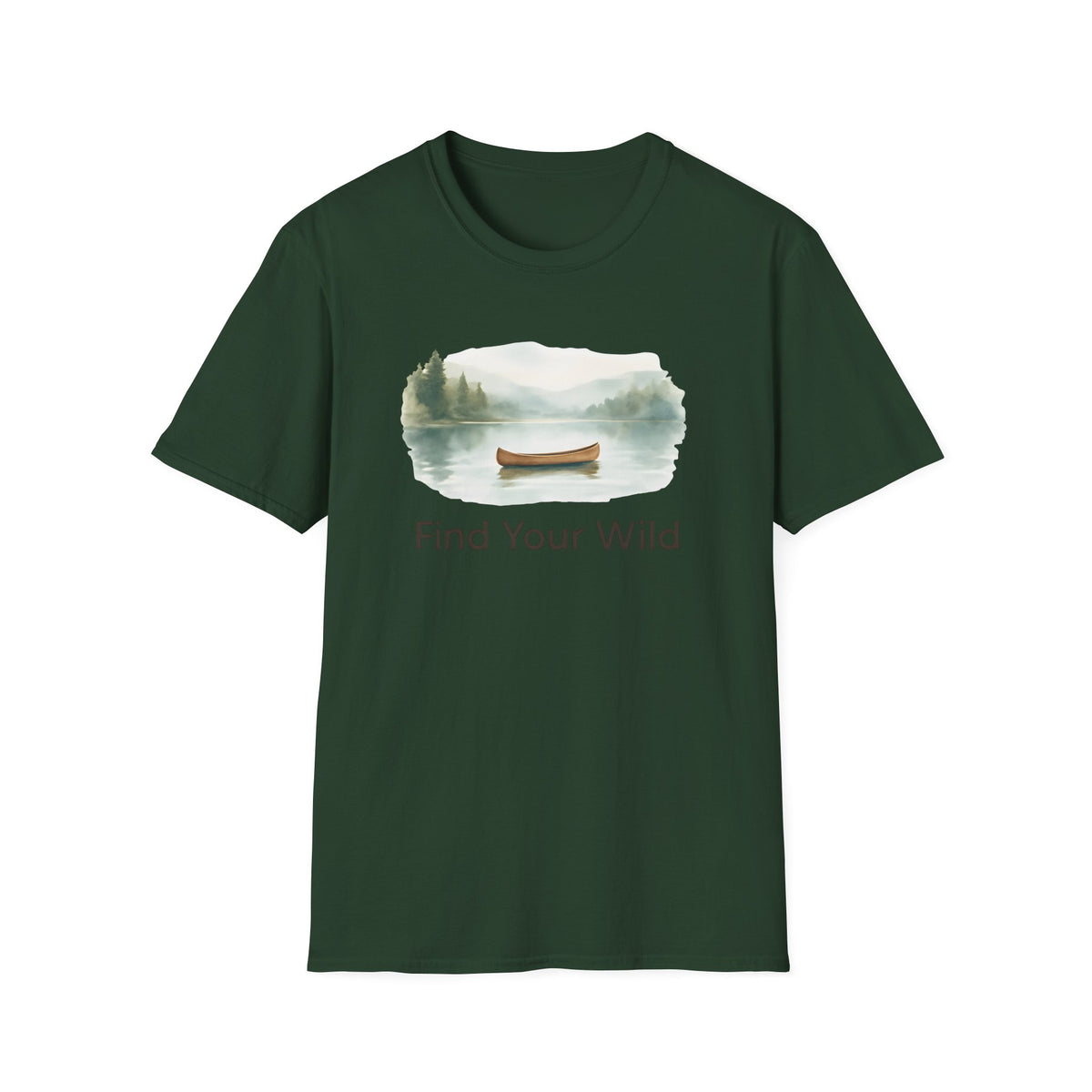 Canoe on Calm Lake T-Shirt