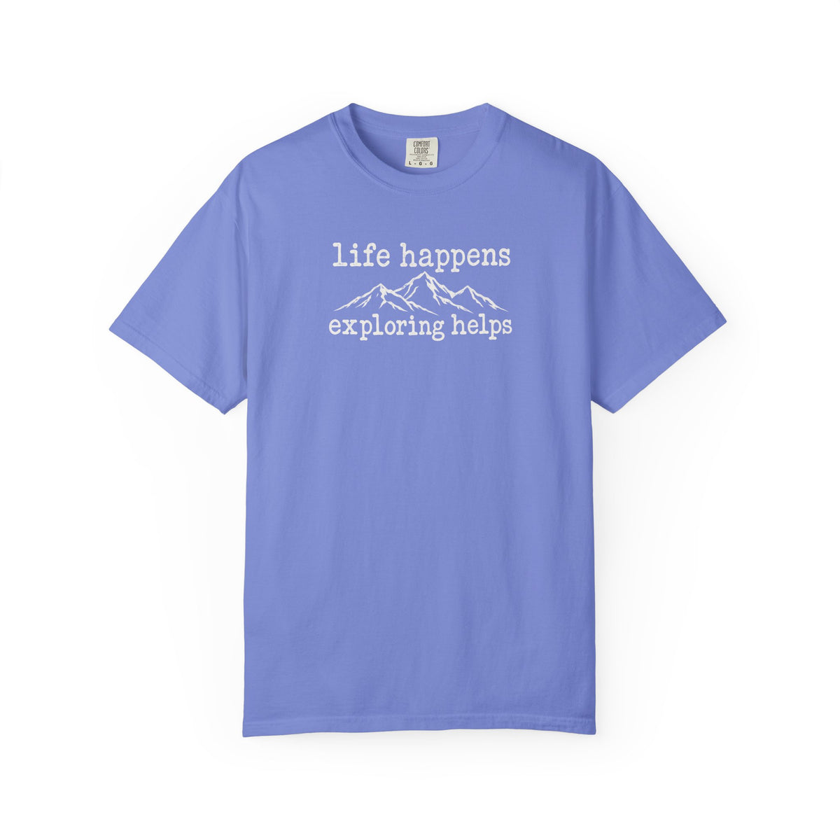 Life Happens Exploring Helps Vintage Comfort Colors T-Shirt