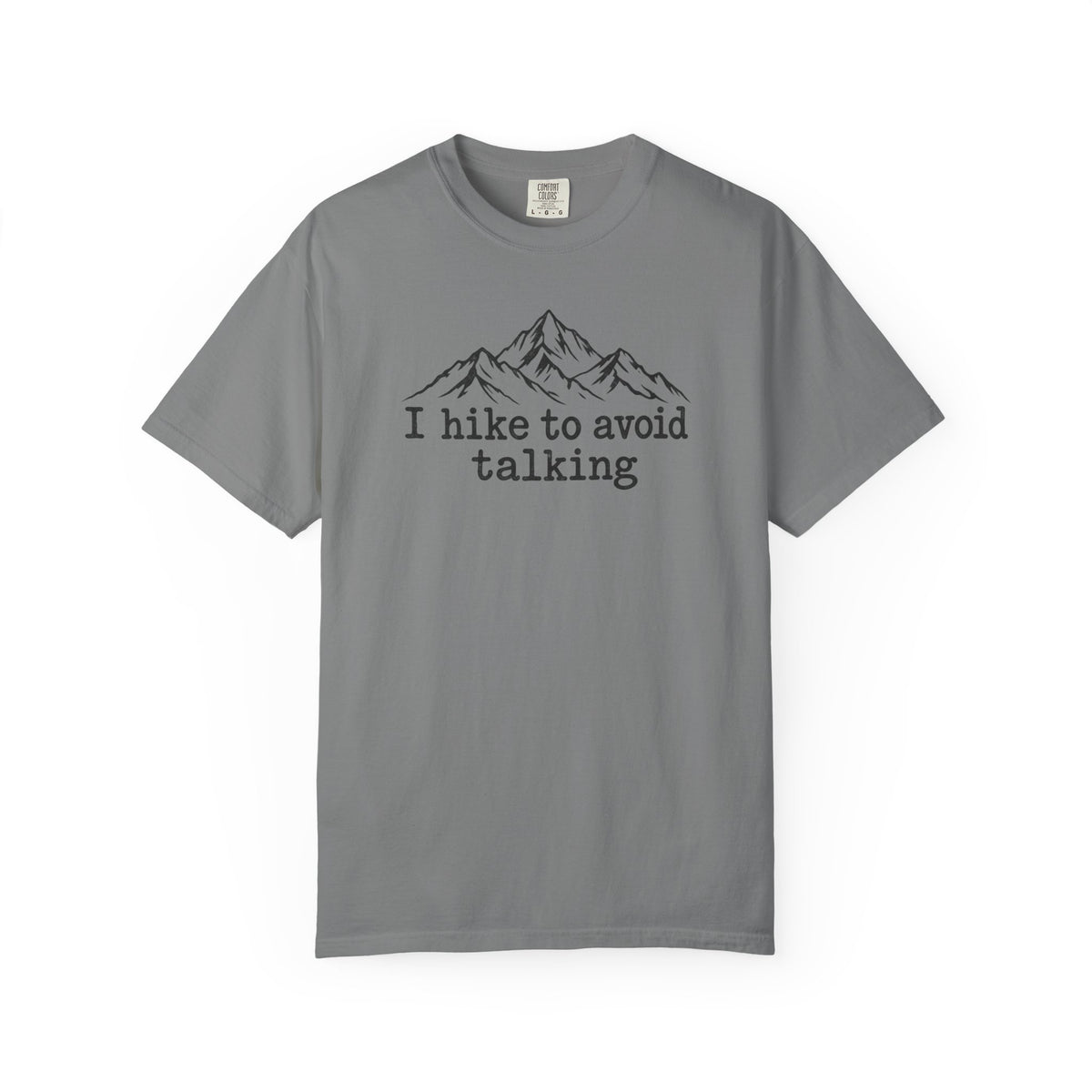 I Hike to Avoid Talking Shirt | Vintage Mountain Hiking Tee | Comfort Colors 1717