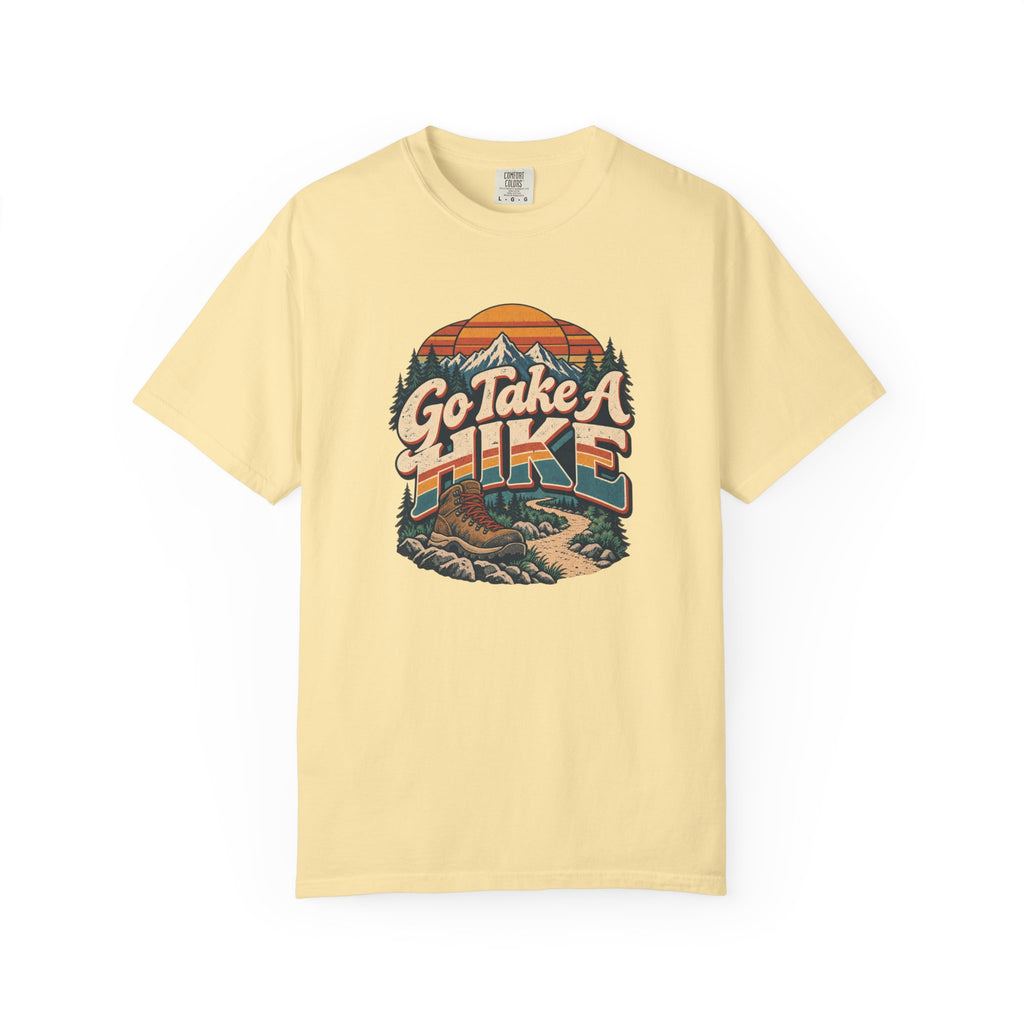 Go Take A Hike – Vintage 80s Hiking Graphic Tee | Comfort Colors® Outdoor Adventure Shirt