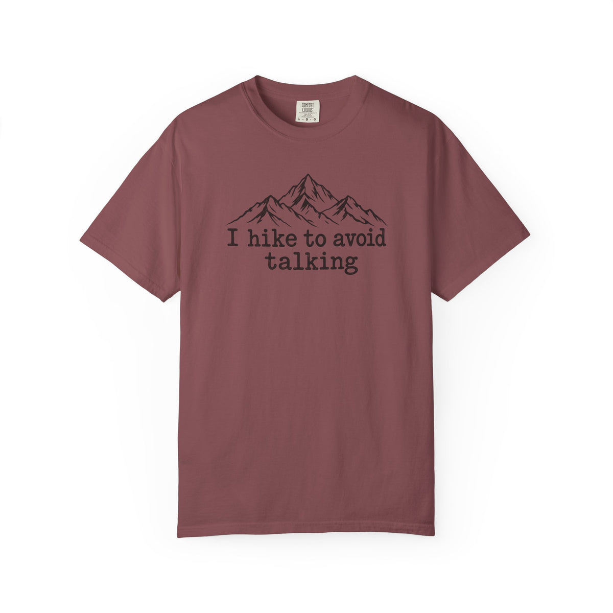 I Hike to Avoid Talking Shirt | Vintage Mountain Hiking Tee | Comfort Colors 1717