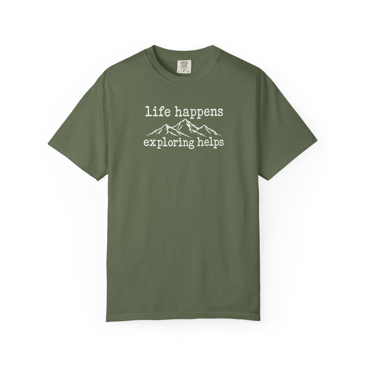 Life Happens Exploring Helps Vintage Comfort Colors T-Shirt