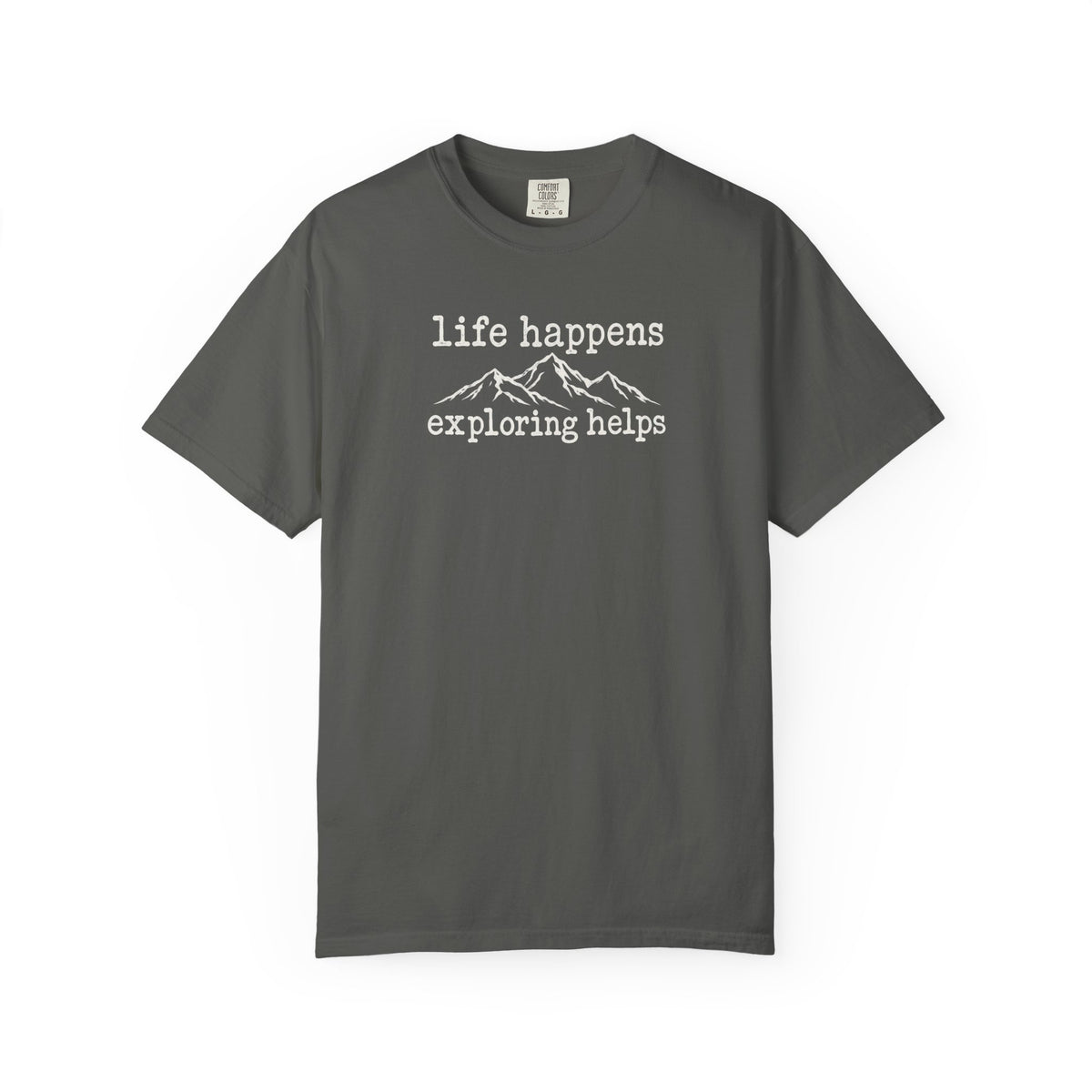 Life Happens Exploring Helps Vintage Comfort Colors T-Shirt